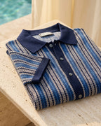 Polo Tricoté Avec Fermeture Boutonnée Pour Hommes