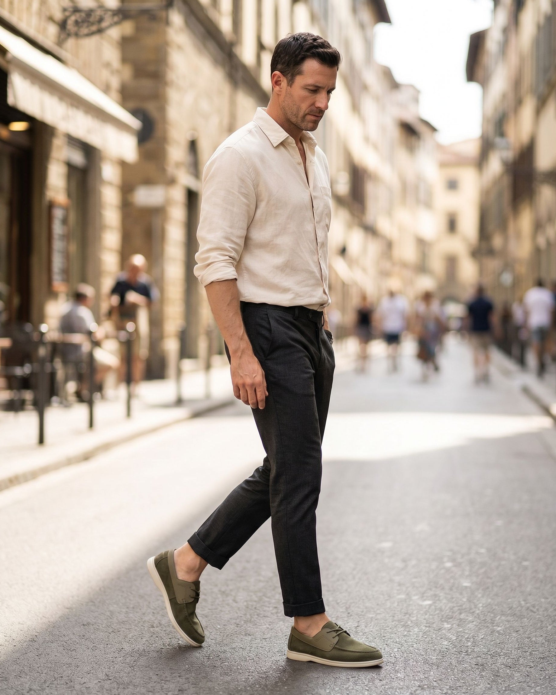Chaussures À Lacets En Suédine Pour Hommes