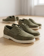 Chaussures À Lacets En Suédine Pour Hommes