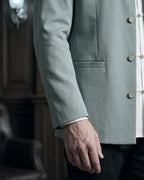 Gilet À Col Mao Avec Poches Passepoilées Pour Hommes