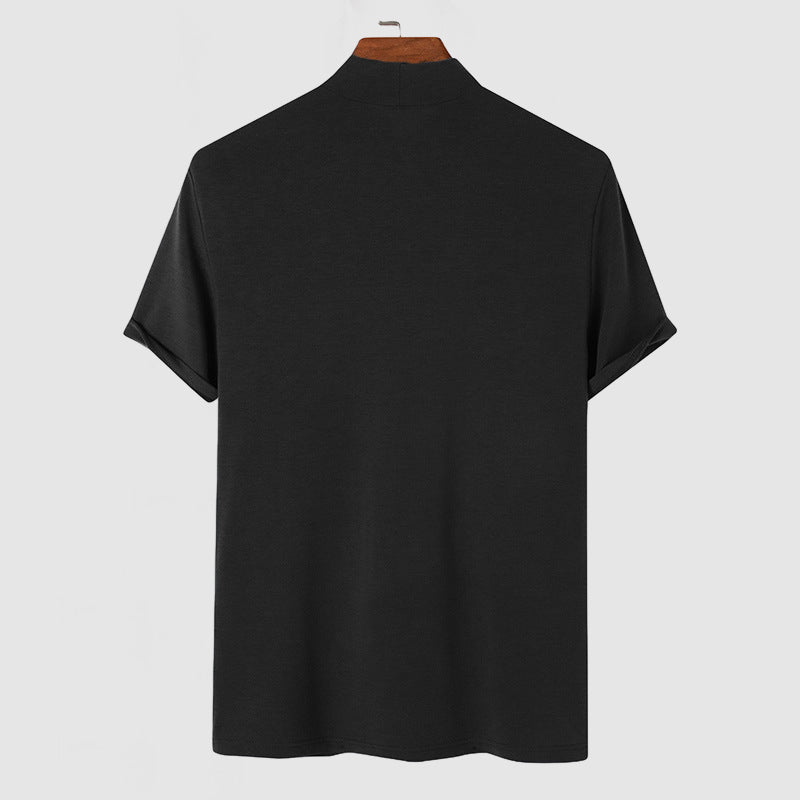 T-Shirt Col Rond Extensible Pour Hommes