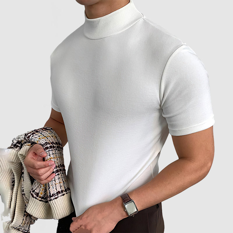 T-Shirt Col Rond Extensible Pour Hommes