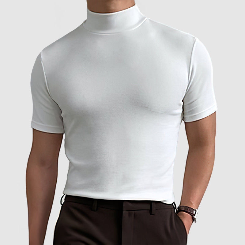 T-Shirt Col Rond Extensible Pour Hommes