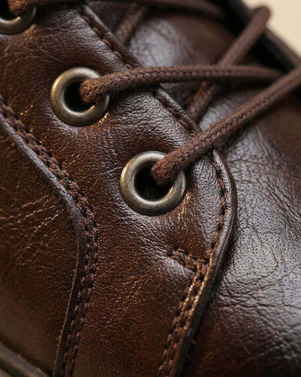 Chaussures À Lacets En Cuir Pour Hommes