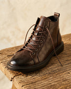 Chaussures À Lacets En Cuir Pour Hommes