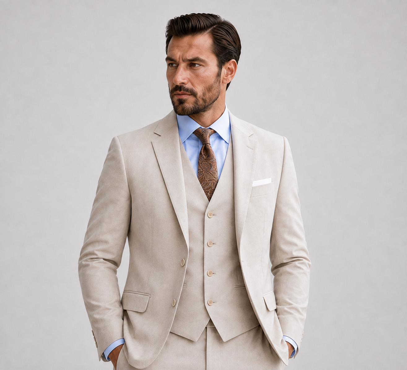 COSTUME TROIS PIÈCES POUR HOMMES