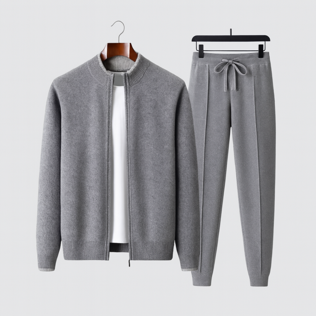 Ensemble détente en maille pour homme - Gris