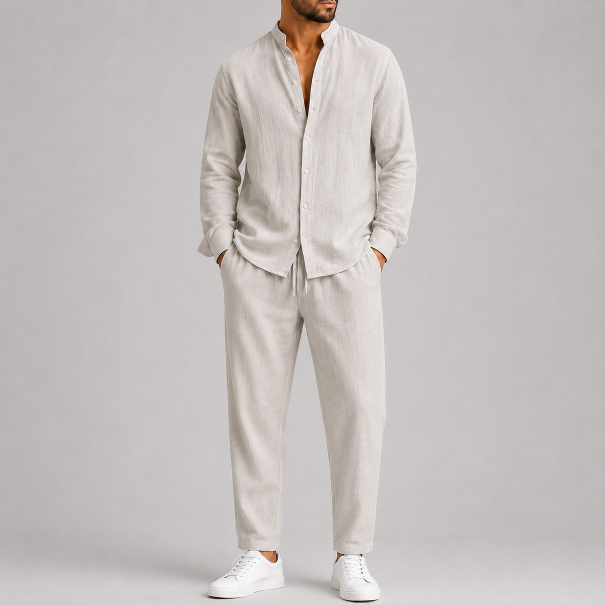 Ensemble été homme élégant et confortable - Grege Clair
