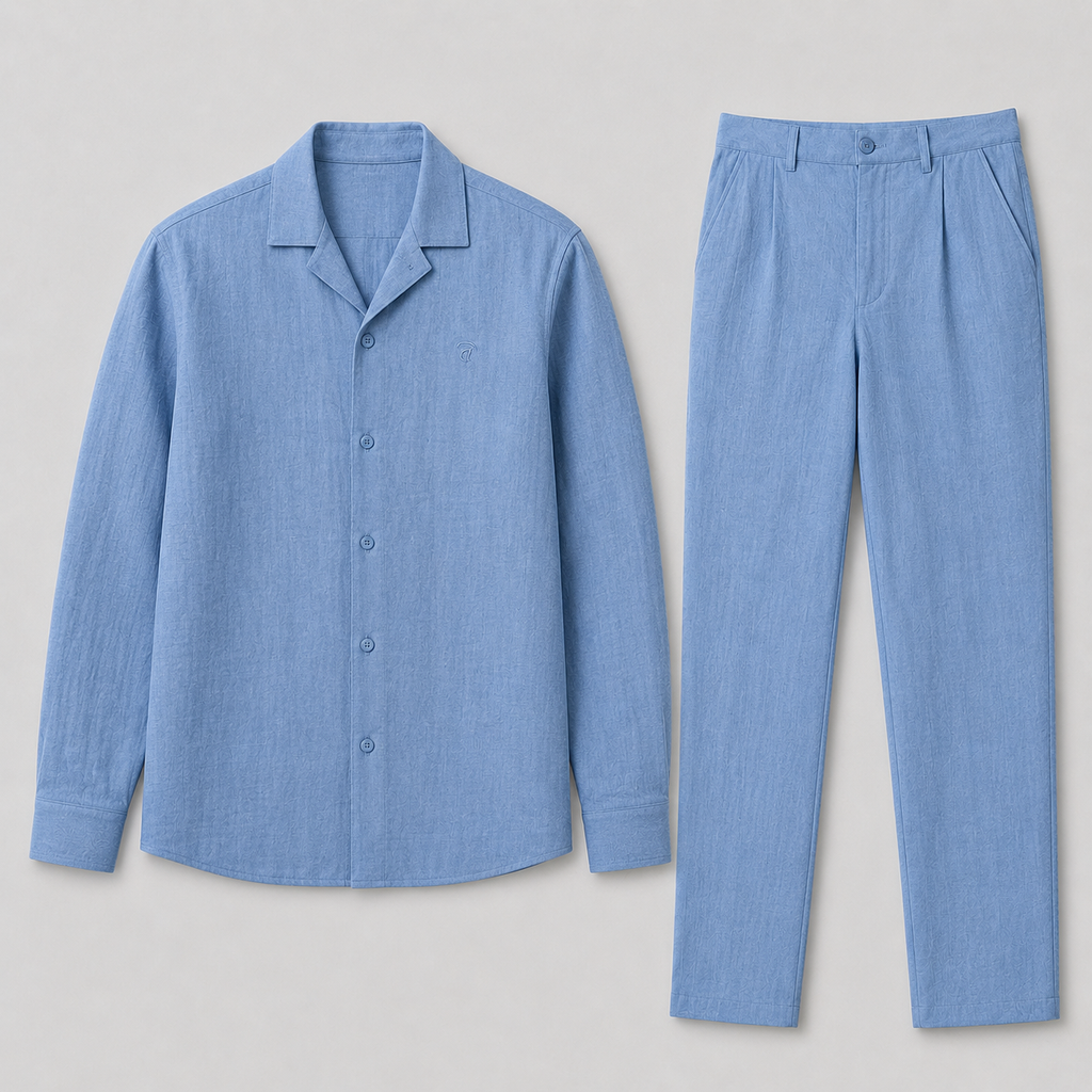 Ensemble haut manches longues avec pantalon pour hommes - image 1