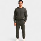 Ensemble homme pull col rond et pantalon - Gris foncé