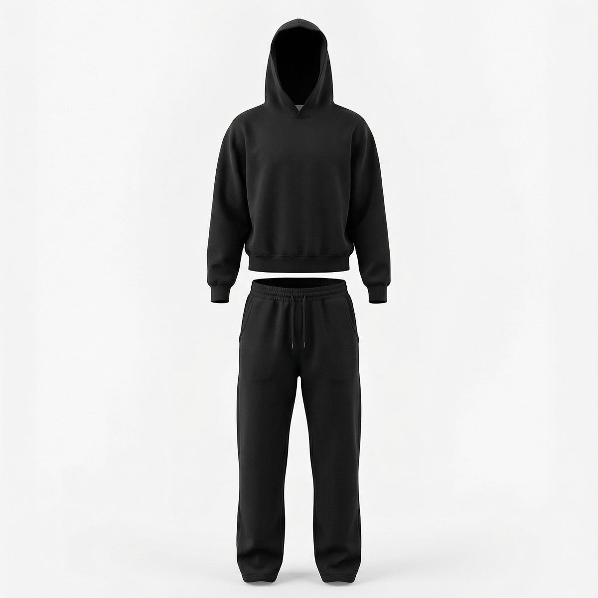 Ensemble homme sweat à capuche et pantalon maille - image 3