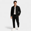 Ensemble homme veste zippée et pantalon slim - Noir