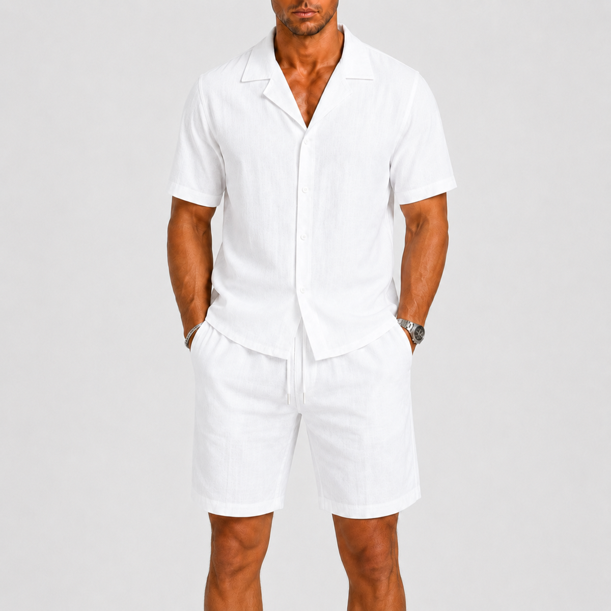 Ensemble lin hommes - Blanc