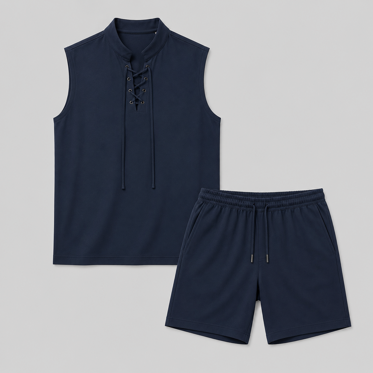 Ensemble sans manches et short homme - image 1