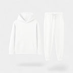 Ensemble survêtement homme sweat à capuche et pantalon - Blanc