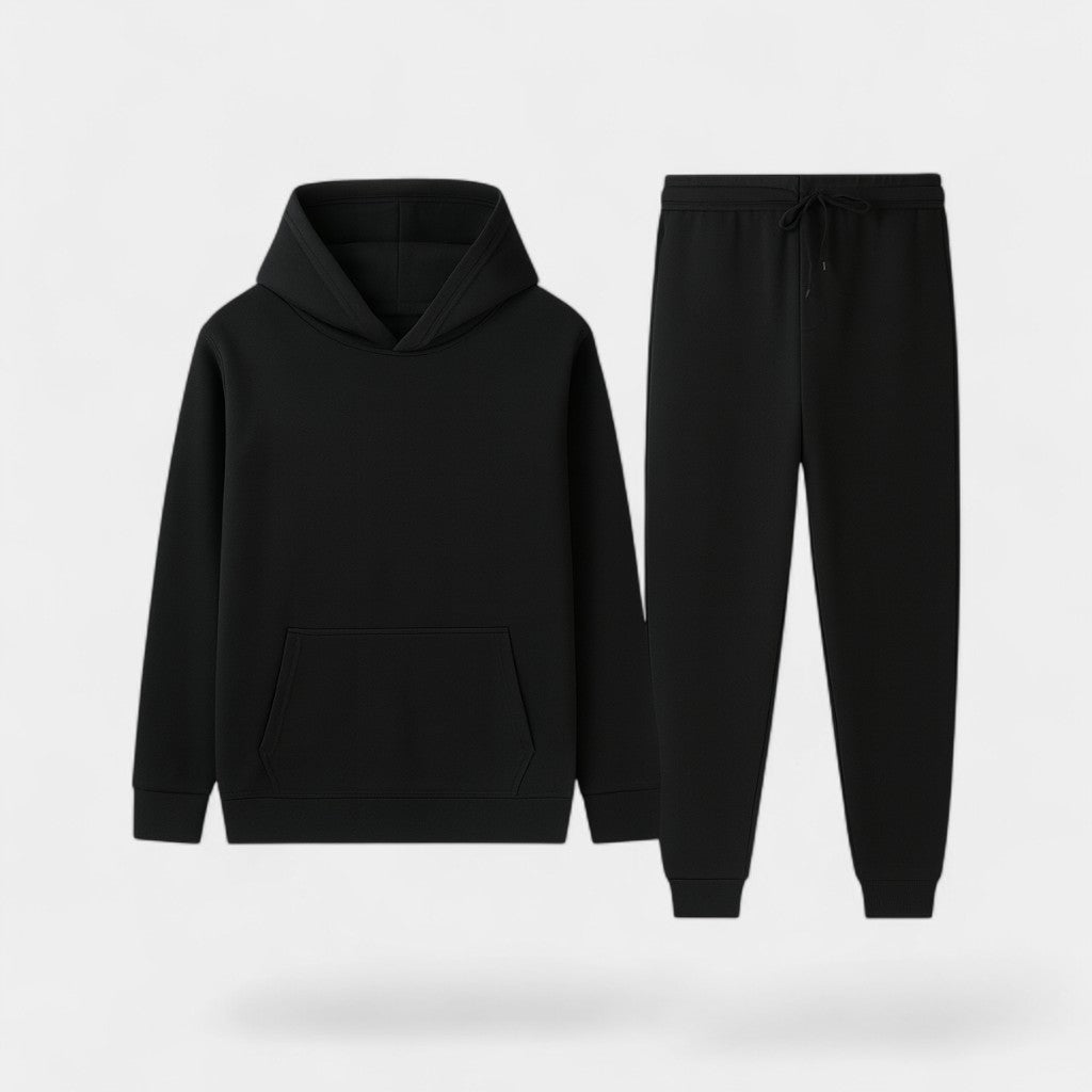 Ensemble survêtement homme sweat à capuche et pantalon - Noir
