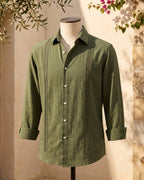 Chemise Brodée Avec Manches Longues Pour Hommes