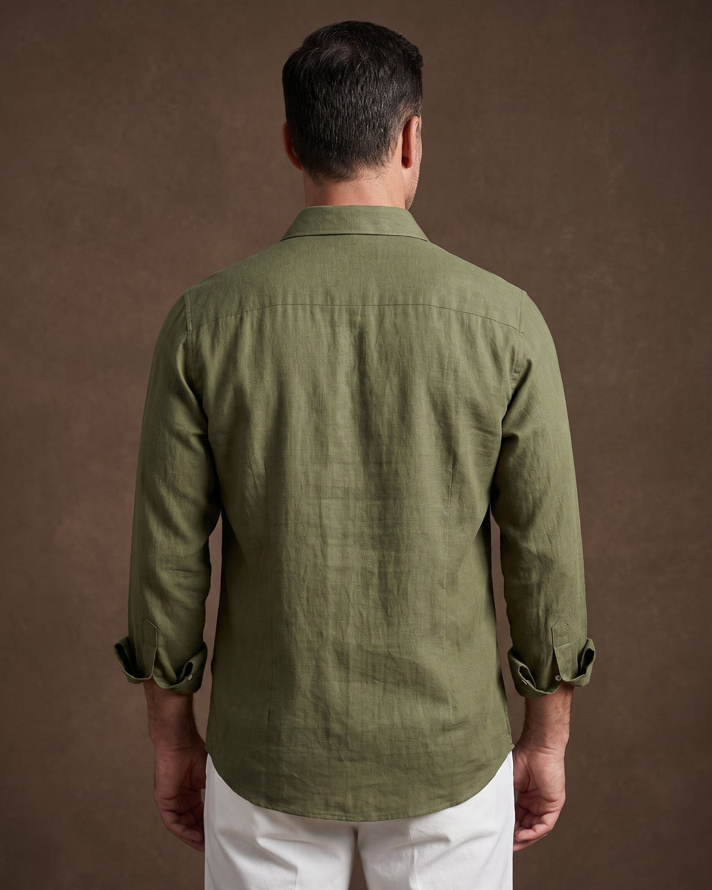 Chemise Brodée Avec Manches Longues Pour Hommes