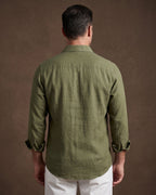 Chemise Brodée Avec Manches Longues Pour Hommes