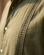 Chemise Brodée Avec Manches Longues Pour Hommes