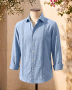 Chemise Brodée Avec Manches Longues Pour Hommes