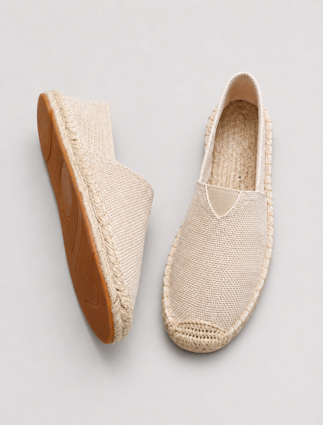 Espadrilles loafers hommes - Beige