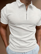 Polo Avec Col À Revers Et Fermeture Zippée Pour Hommes