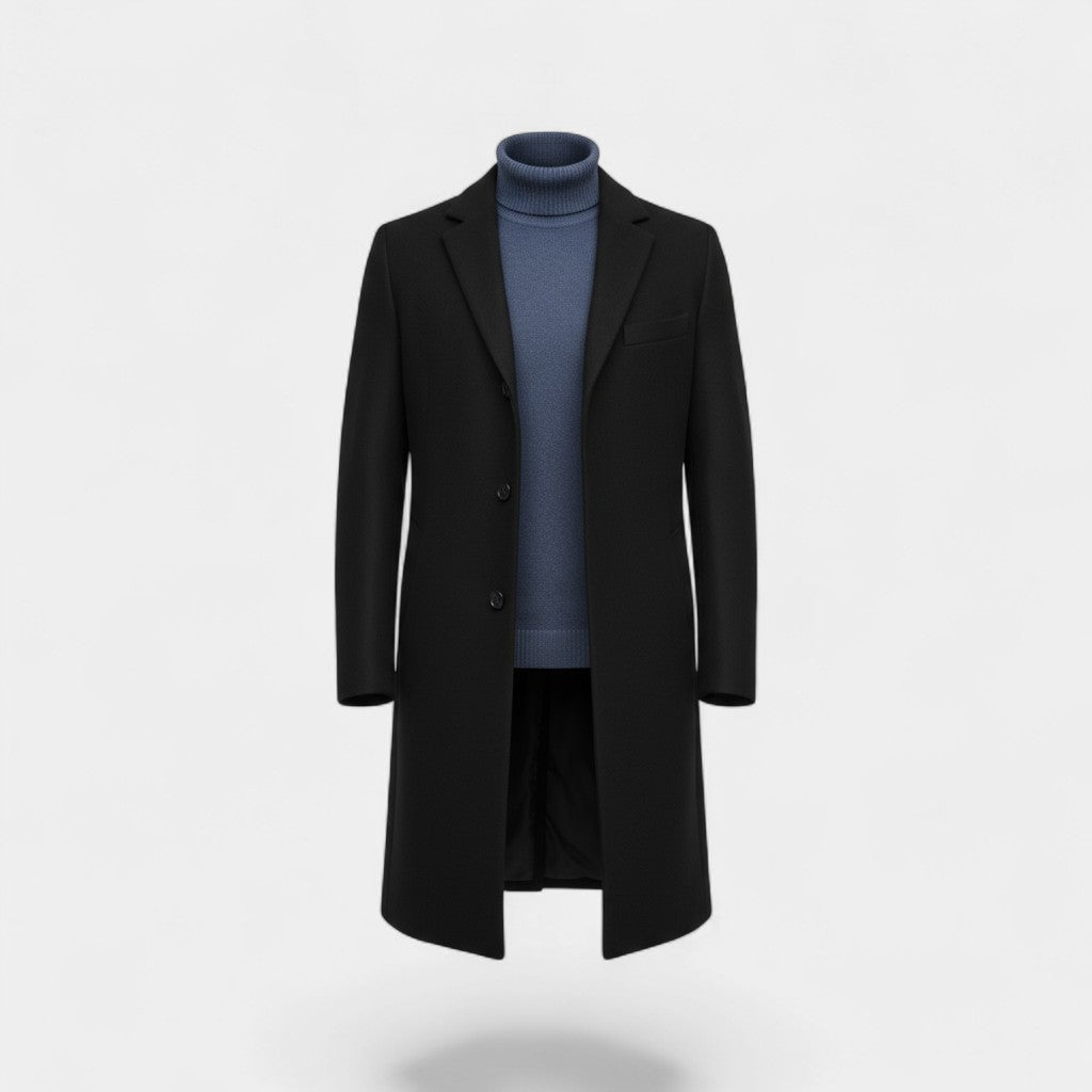 MANTEAU HOMME TRENCH MI-LONG