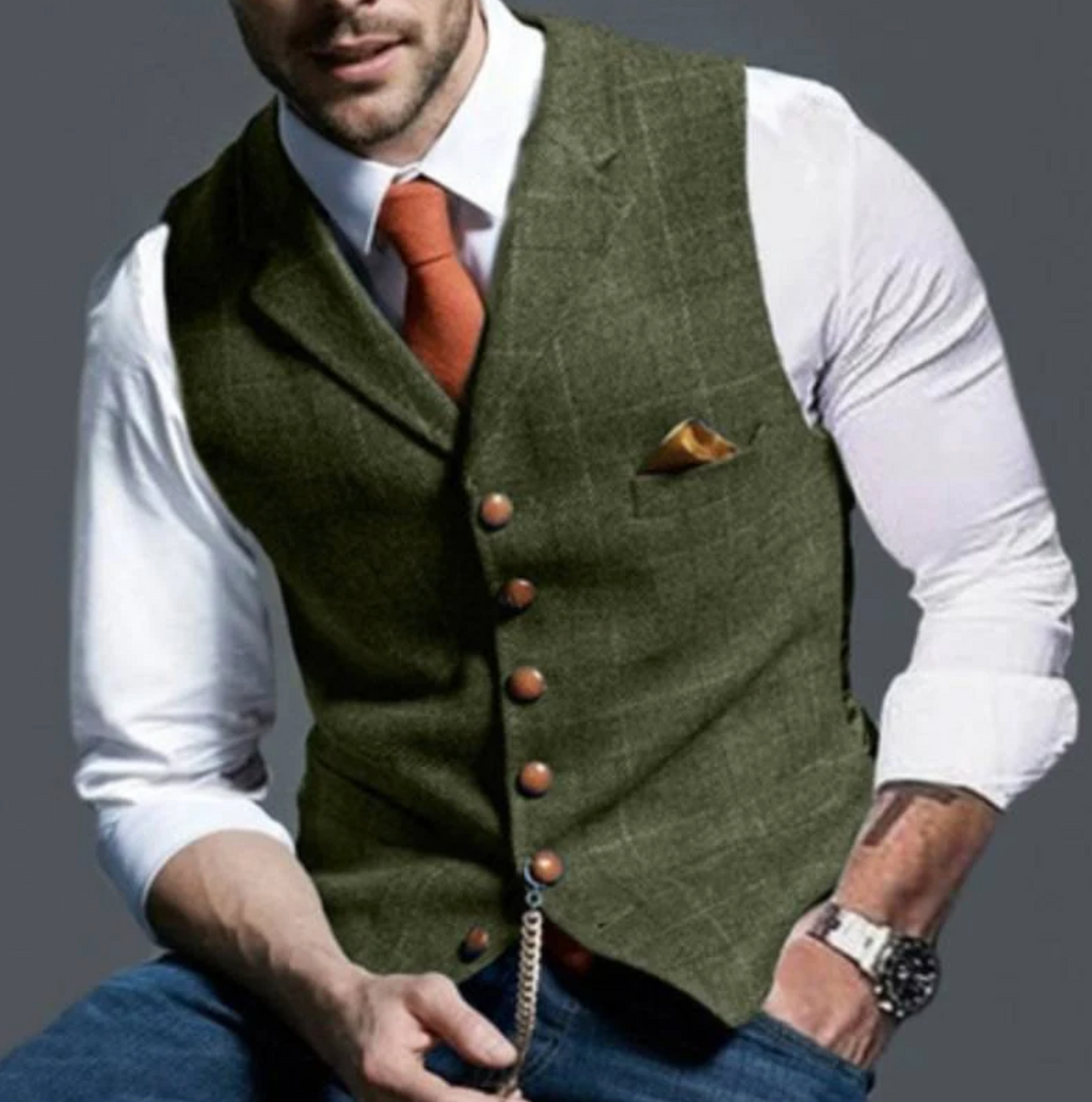Gilet homme classique - Vert Olive