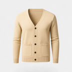 Gilet homme col v maille - image 2