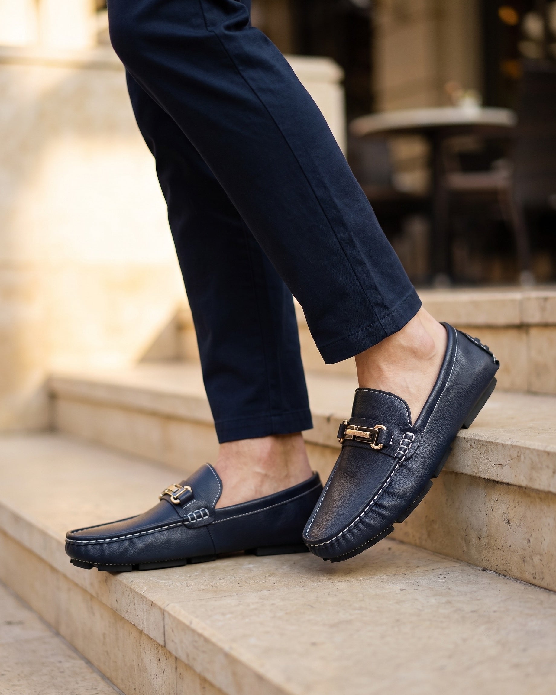 Mocassins Slip-On Texturés Pour Hommes