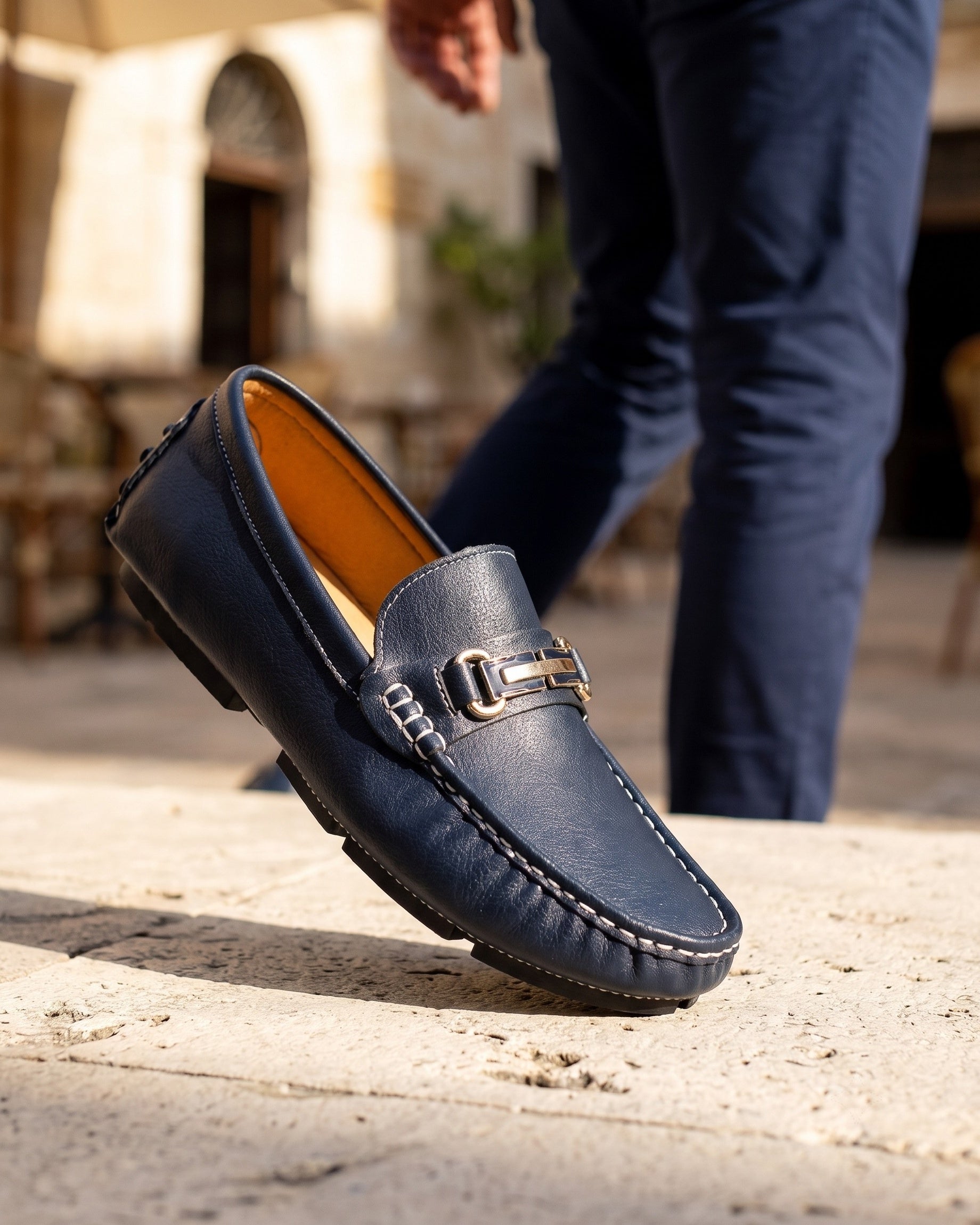 Mocassins Slip-On Texturés Pour Hommes