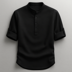 Chemise Ajustée Avec Manches Retroussables Pour Hommes