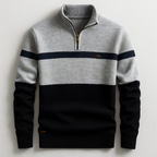 Pull À Col Zippé Avec Coupe Ajustée Pour Hommes