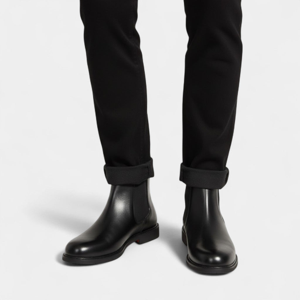 BOTTES CHELSEA HOMME CUIR PU