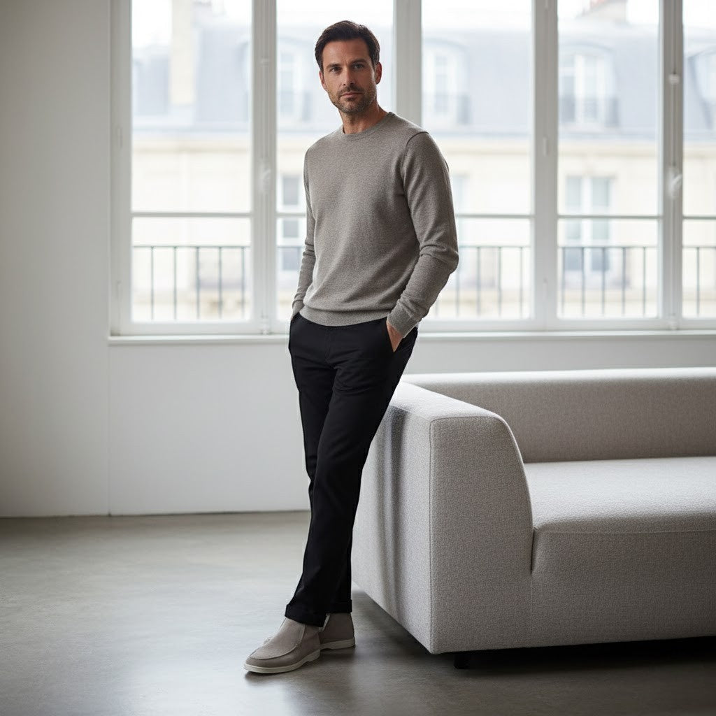 MOCASSINS MONTANTS HOMME CUIR SUÉDÉ