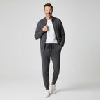 ENSEMBLE HOMME CARDIGAN ZIPPÉ ET PANTALON MAILLE