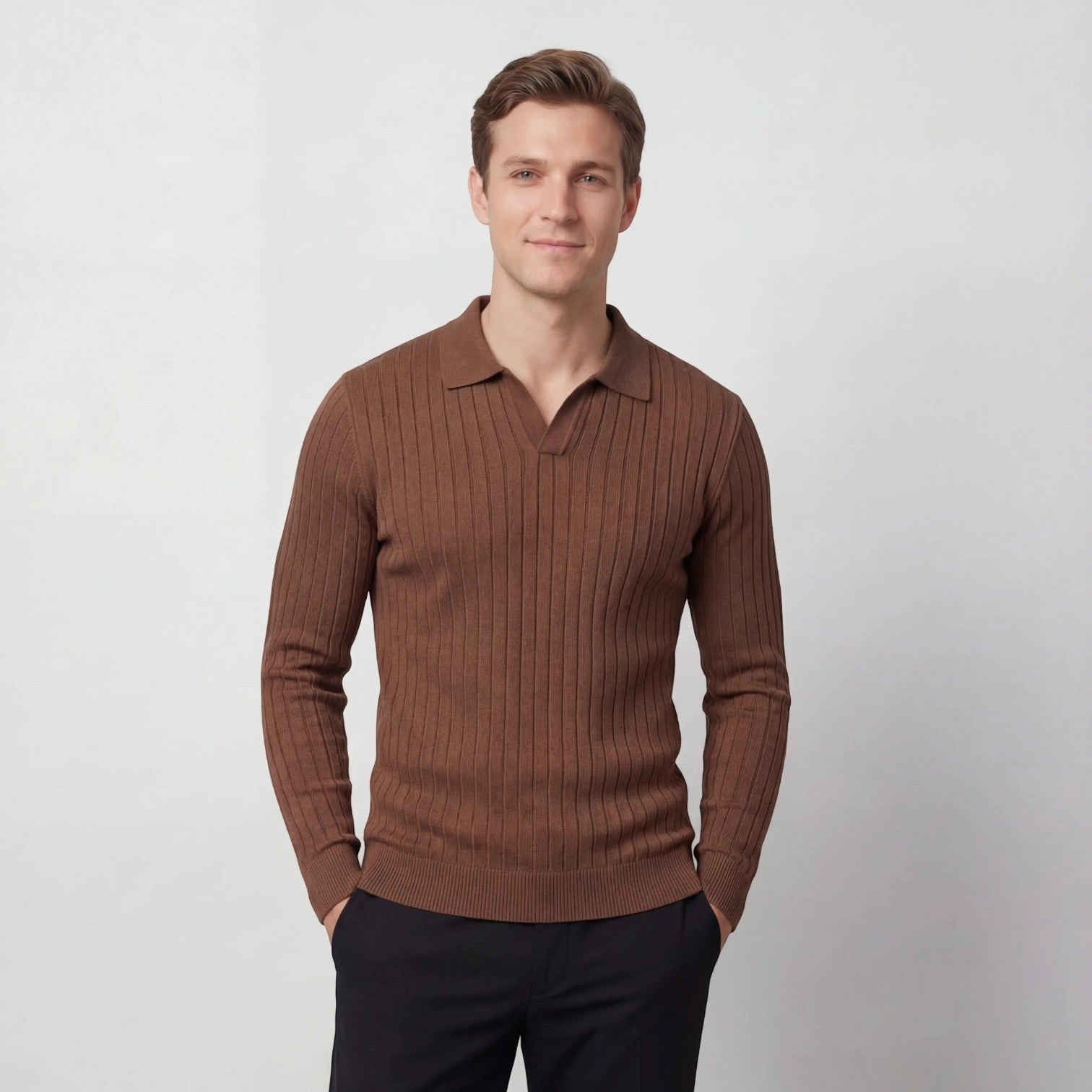 POLO HOMME RAYURES VERTICALES