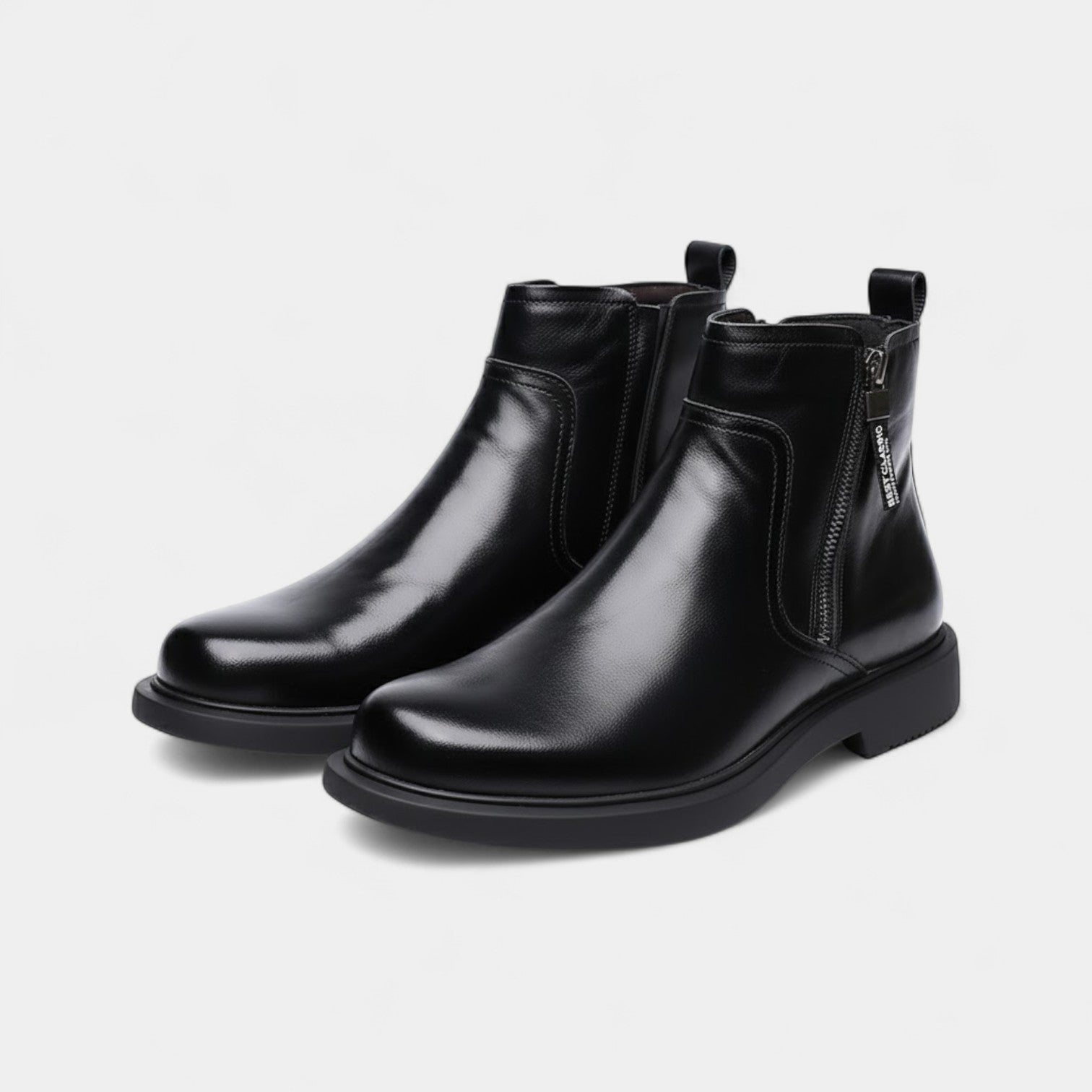 BOTTES CHELSEA HOMME CUIR SYNTHÉTIQUE