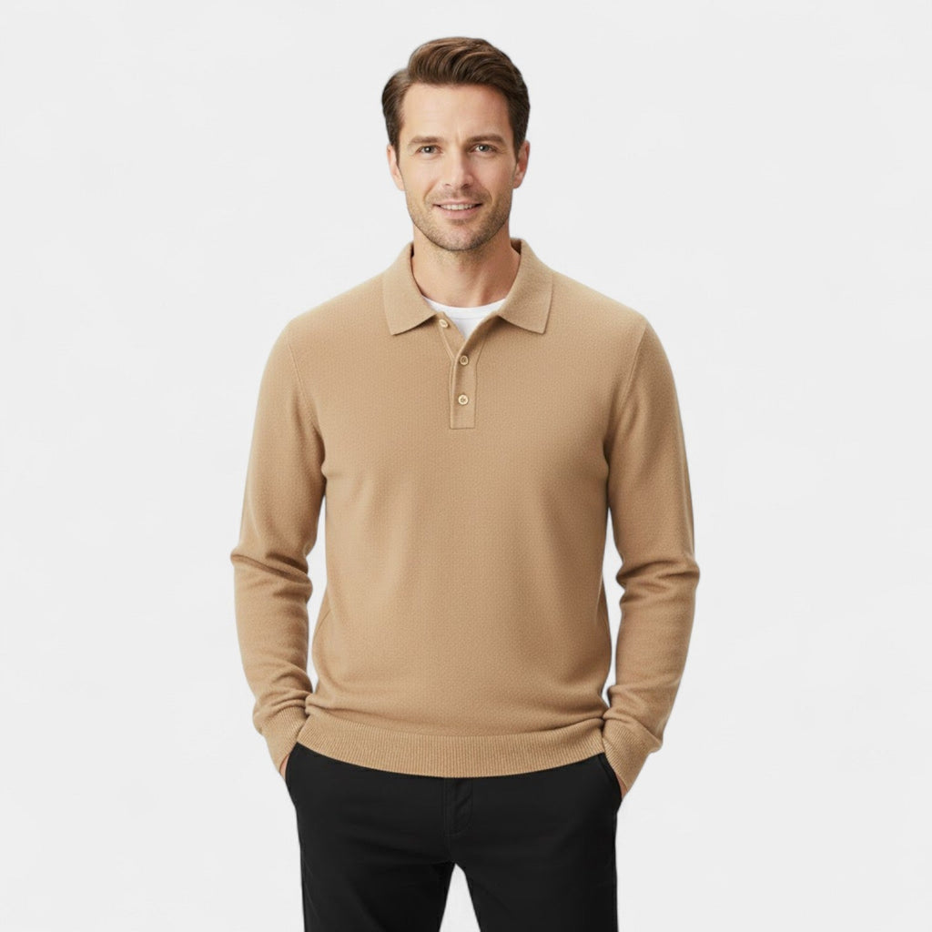 POLO HOMME MANCHES LONGUES MAILLE