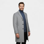 MANTEAU HOMME TRENCH MI-LONG