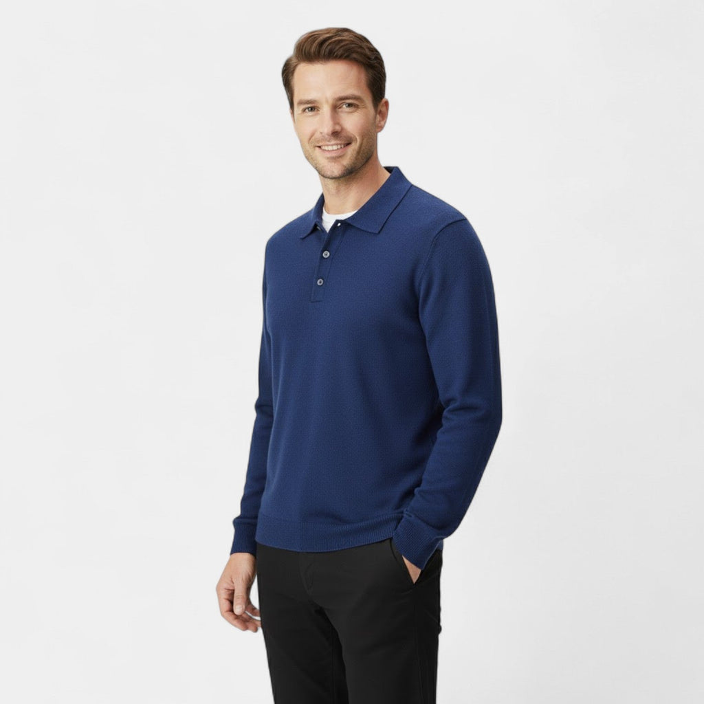 POLO HOMME MANCHES LONGUES MAILLE