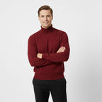 PULL HOMME COL ROULÉ MAILLE ÉPAISSE
