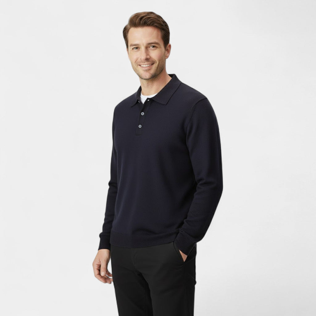 POLO HOMME MANCHES LONGUES MAILLE