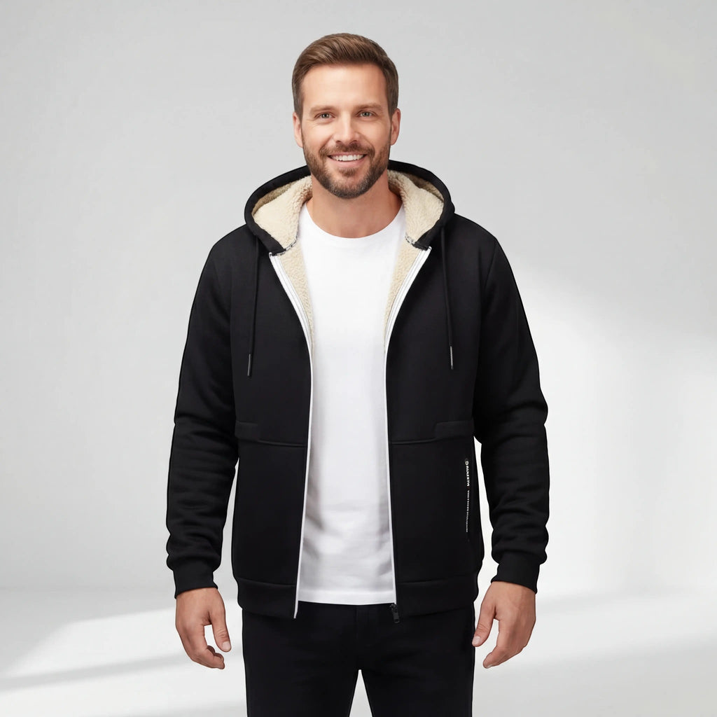 CARDIGAN HOMME LAINE D’AGNEAU
