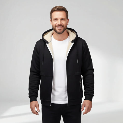 CARDIGAN HOMME LAINE D’AGNEAU