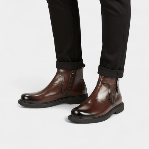 BOTTES CHELSEA HOMME CUIR SYNTHÉTIQUE