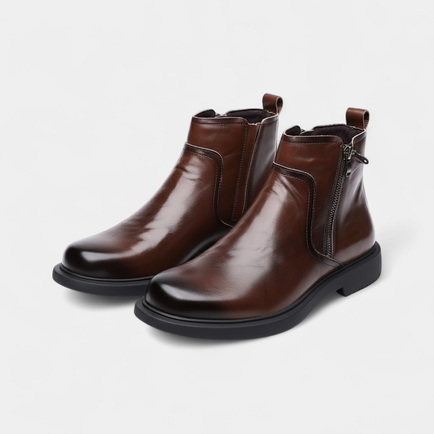 BOTTES CHELSEA HOMME CUIR SYNTHÉTIQUE