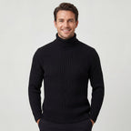 PULL HOMME COL ROULÉ MAILLE FINE