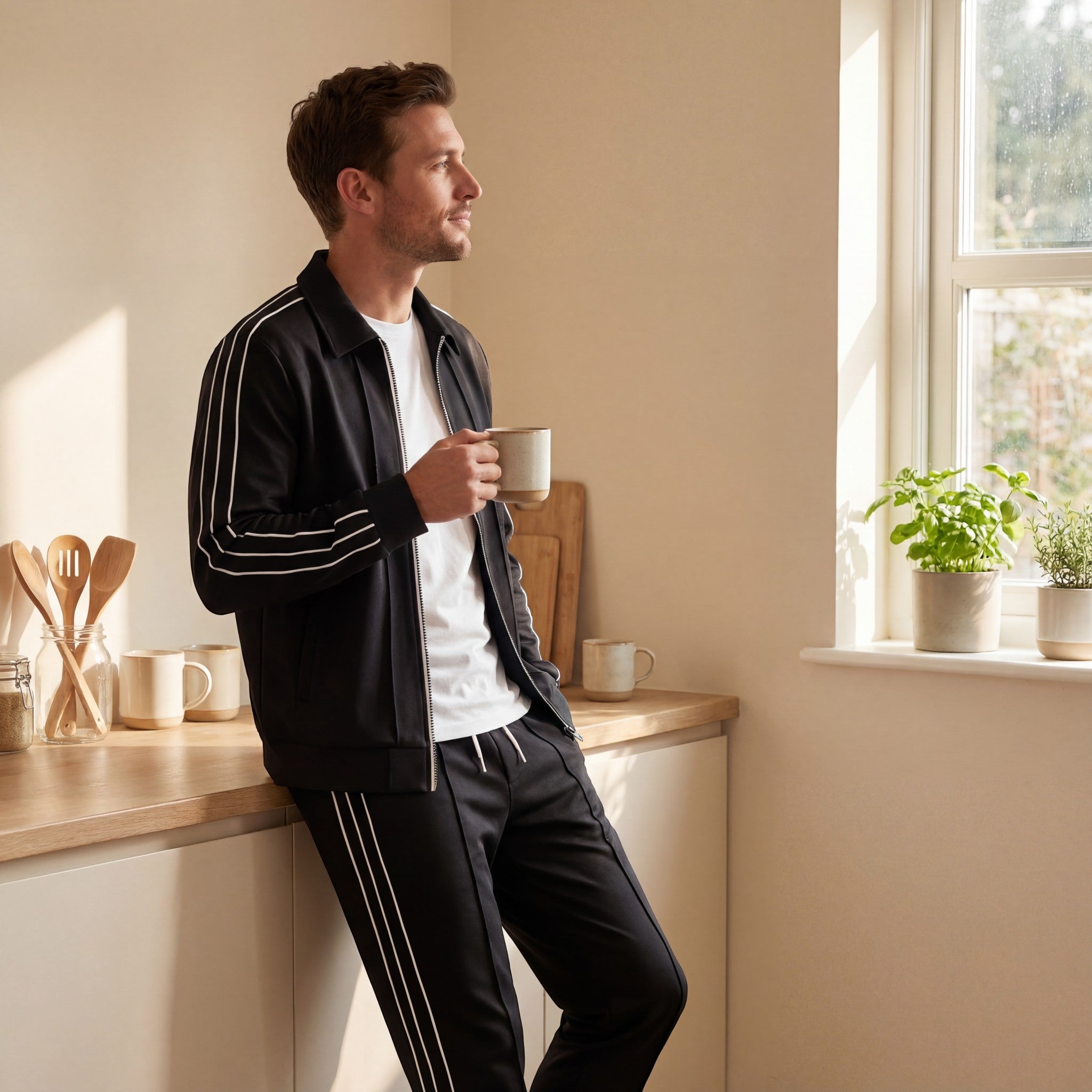ENSEMBLE HOMME VESTE ET PANTALON ASSORTI